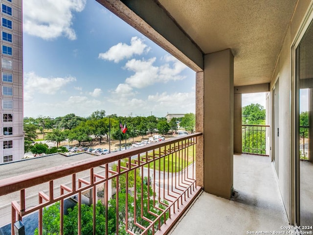 view of balcony