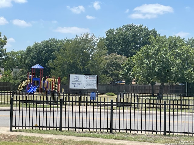 view of jungle gym