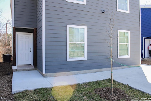 entrance to property with central AC