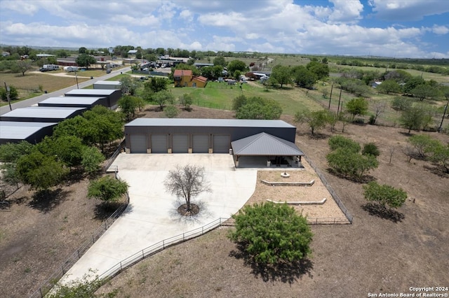 bird's eye view with a rural view