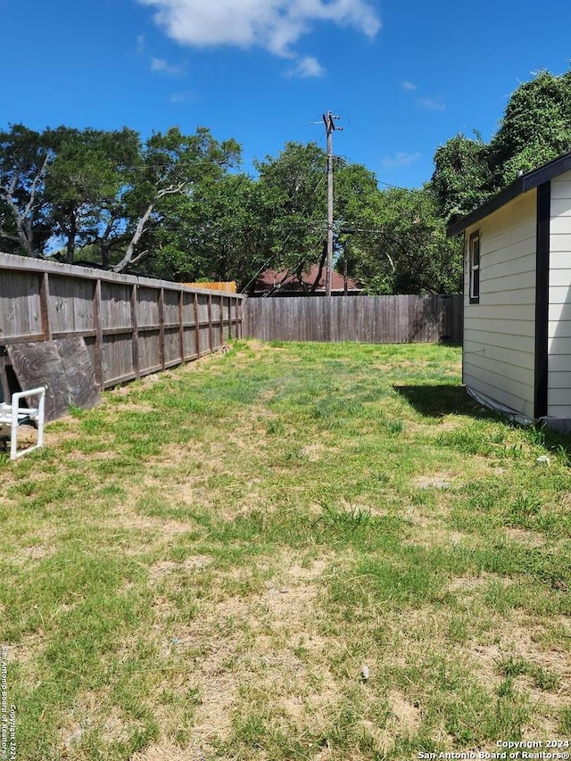 view of yard