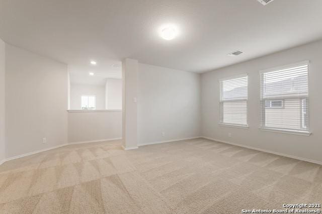 view of carpeted empty room