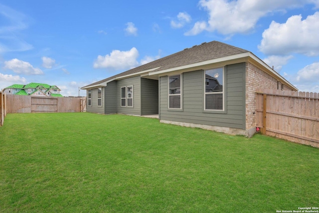 213 Fillmore Fls, Cibolo, TX 78108 - back of property with brick siding
