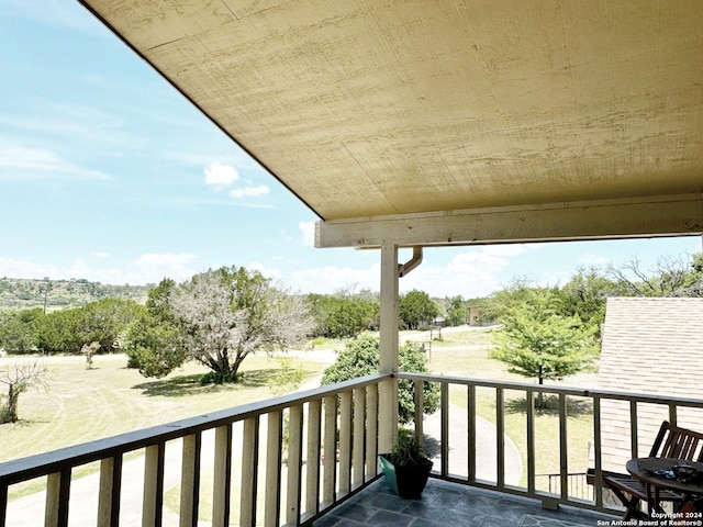 view of balcony