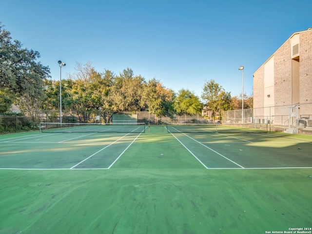 view of tennis court