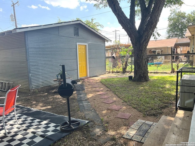 exterior space featuring fence