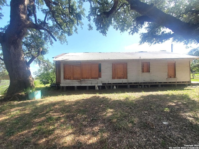 view of back of property