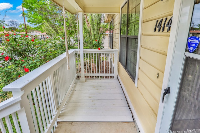 view of balcony