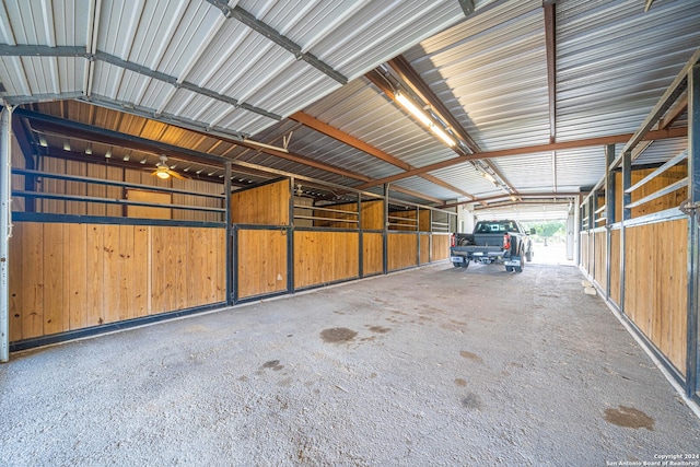 view of horse barn