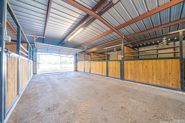 view of horse barn