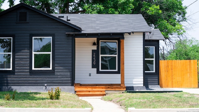 view of bungalow-style home