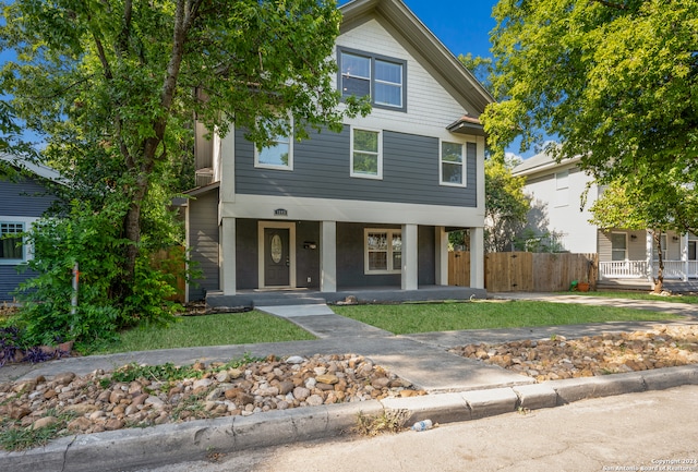 view of front of home with a porch