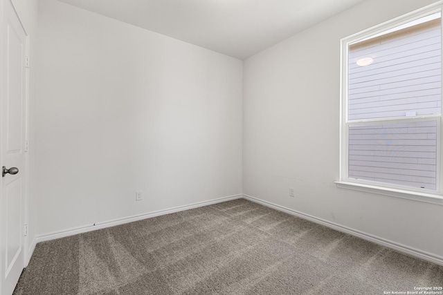 view of carpeted empty room