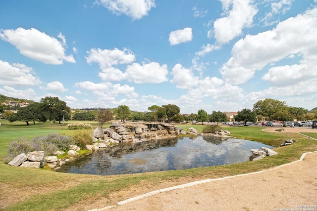 view of water feature