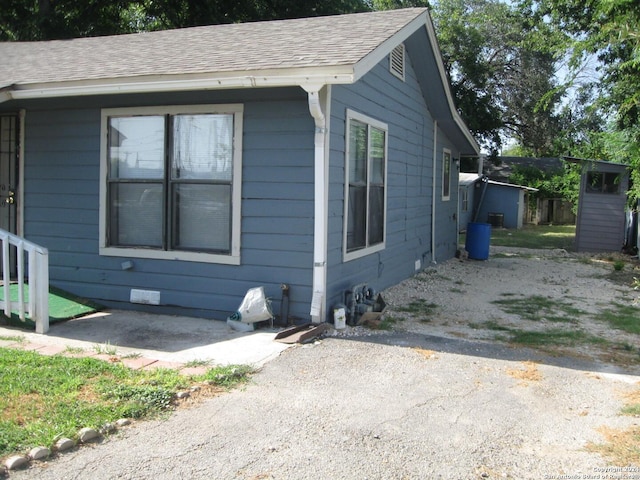 view of home's exterior featuring a patio area