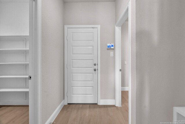 209 Canton Chase, Cibolo, TX 78108 - hallway featuring wood finished floors and baseboards