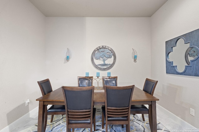 view of dining area