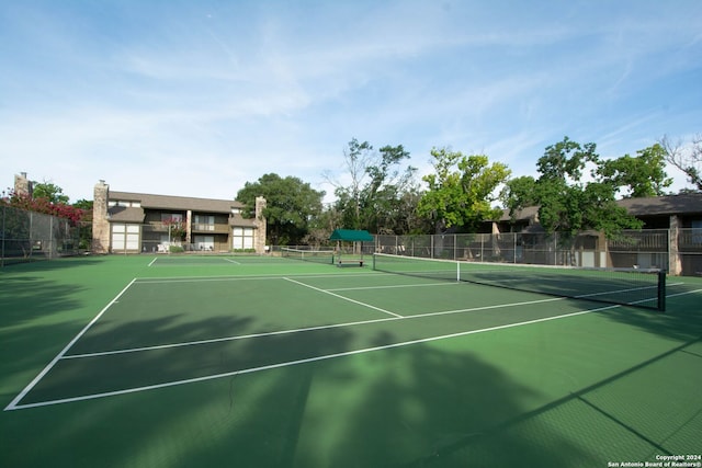 view of tennis court