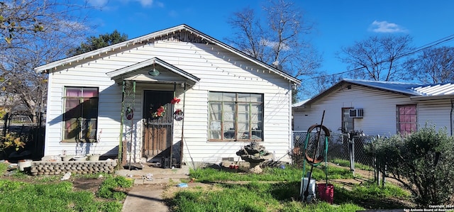 view of bungalow