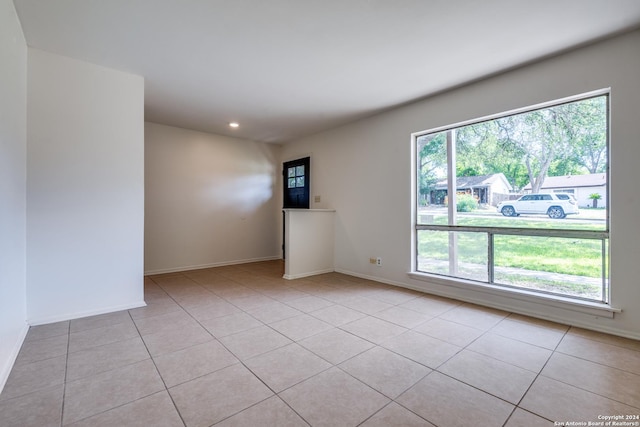 view of tiled empty room