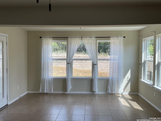 view of tiled empty room