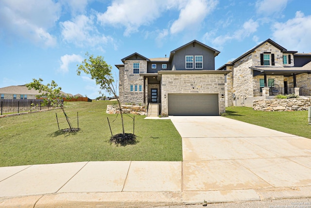 view of front of house with a front yard