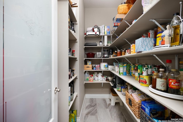 view of pantry