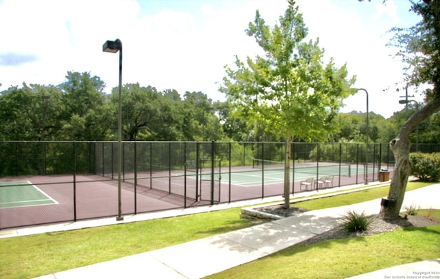 view of tennis court