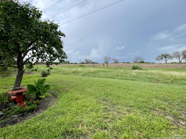 view of yard with a rural view