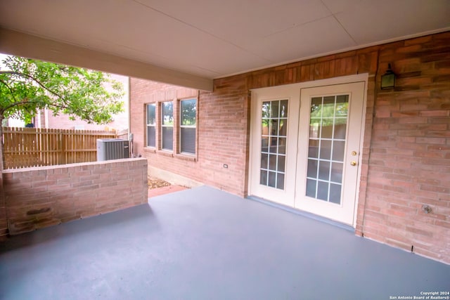 view of patio featuring cooling unit