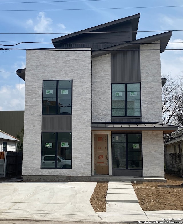 view of contemporary home