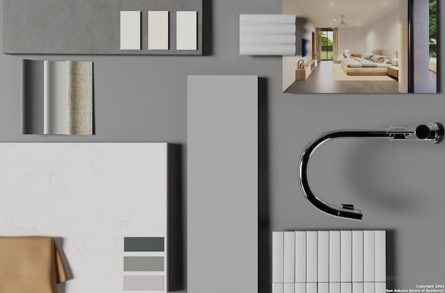 room details featuring radiator heating unit