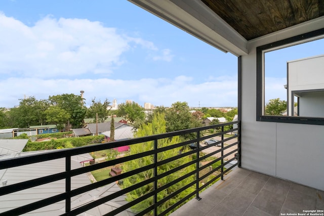 view of balcony