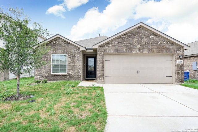 ranch-style home with a garage