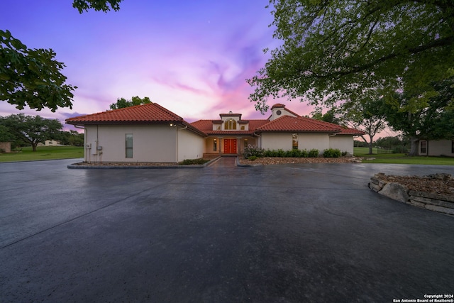 view of mediterranean / spanish house