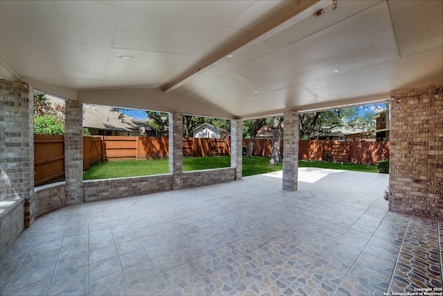 view of patio / terrace featuring a fenced backyard