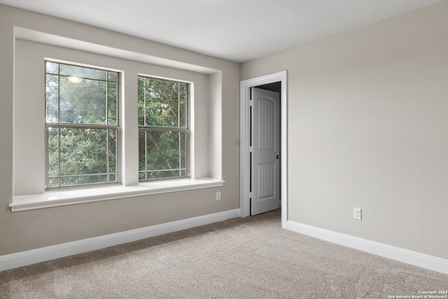 carpeted empty room with a wealth of natural light