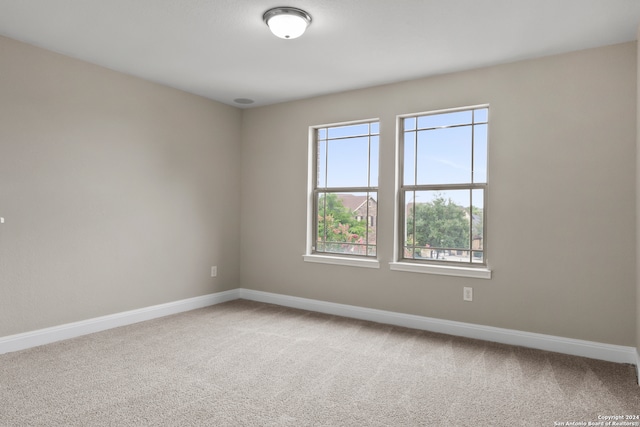 view of carpeted empty room