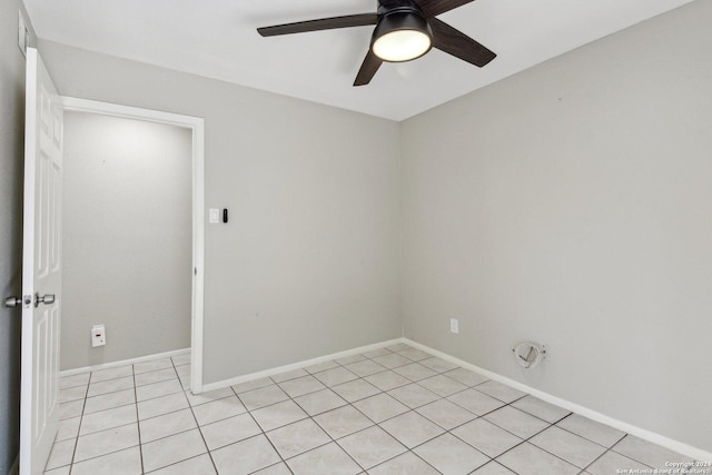 14343 Judson Rd Unit 803, San Antonio, TX 78233 - empty room featuring a ceiling fan, light tile patterned floors, and baseboards