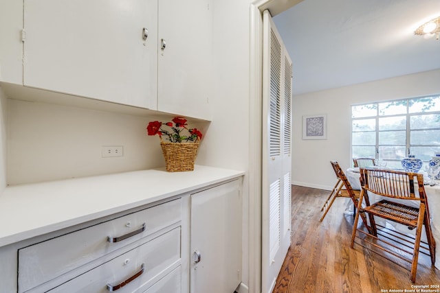 hallway featuring light hardwood / wood-style floors