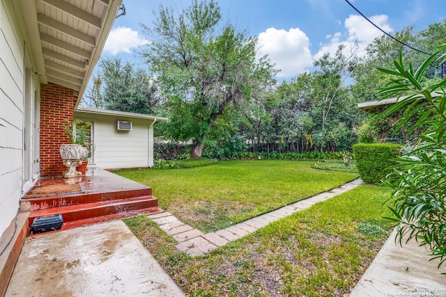 view of yard with a patio