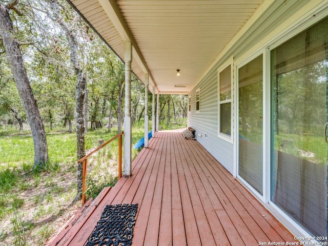 view of wooden terrace