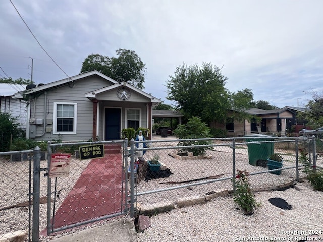 view of front of home