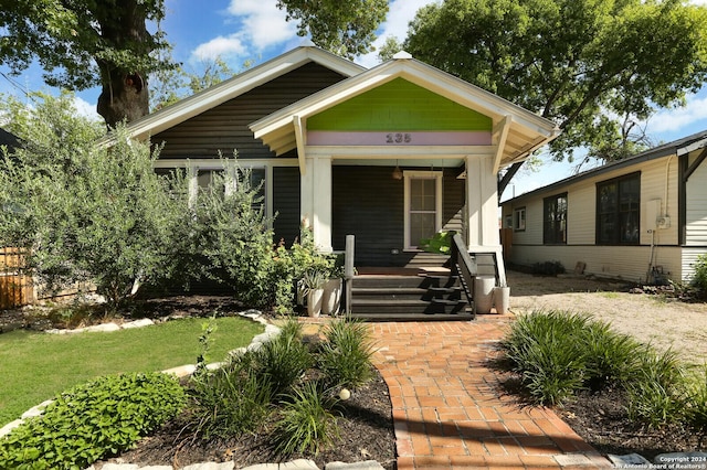 bungalow with a porch