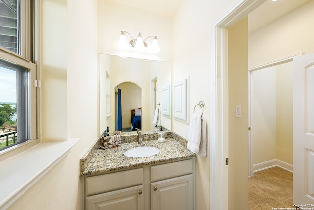 bathroom featuring vanity