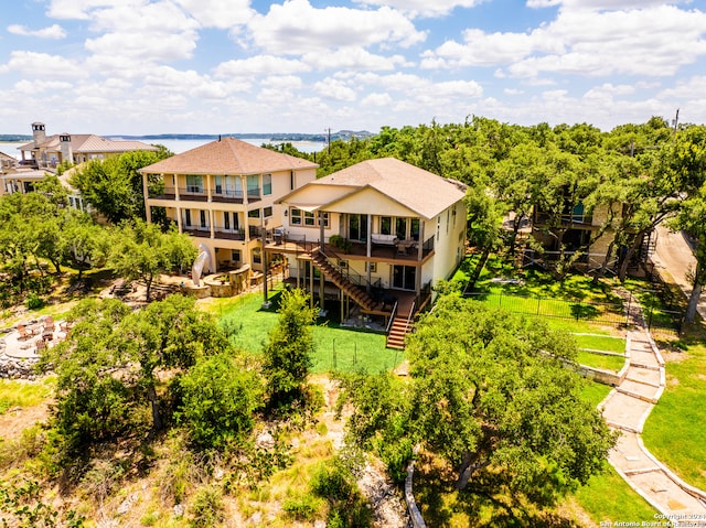 birds eye view of property