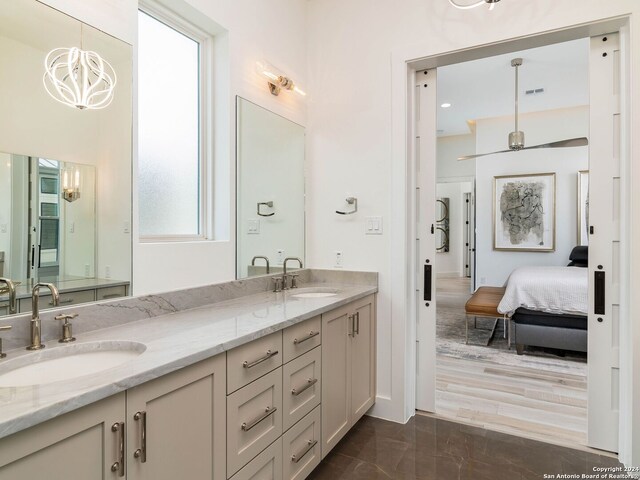 bathroom with tile walls and shower with separate bathtub