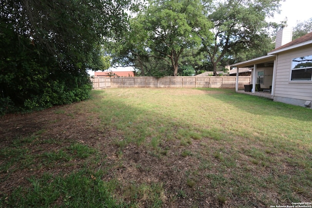 view of yard