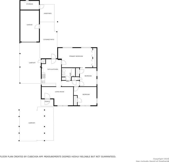 411 W Hart Ave, San Antonio, TX 78214 - floor plan