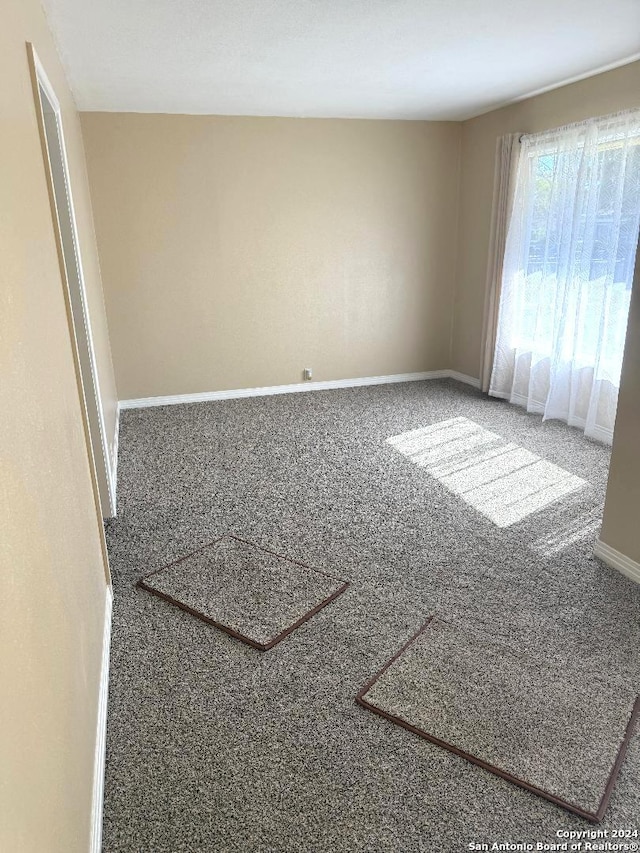 view of carpeted empty room